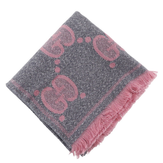 Gucci GG Jacquard Wool Nylon Scarf