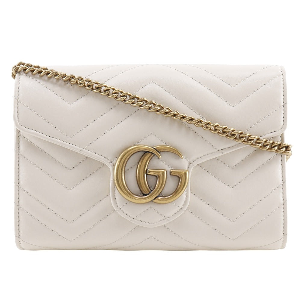 Gucci GG Marmont Calf 2way Chain Wallet