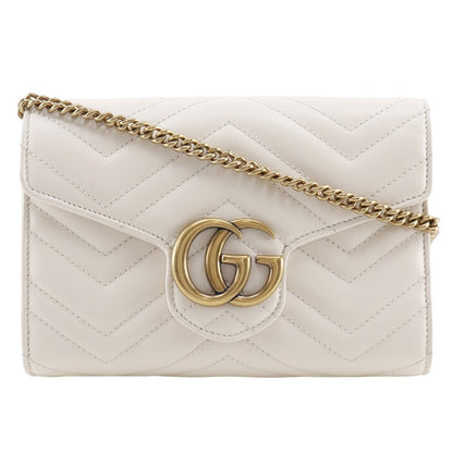 Gucci GG Marmont Calf 2way Chain Wallet