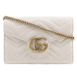 Gucci GG Marmont Calf 2way Chain Wallet