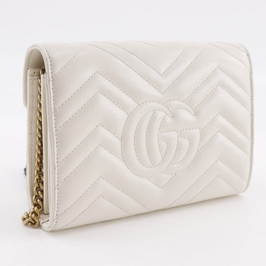 Gucci GG Marmont Calf 2way Chain Wallet