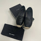 NEW ARRIVAL SAINT LAURENT Monogram leather espadrilles
