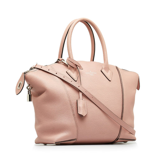 LOUIS VUITTON Veau Cachemire Soft Lockit PM Satchel