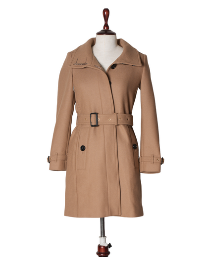 New Burberry Brown Wool Coat