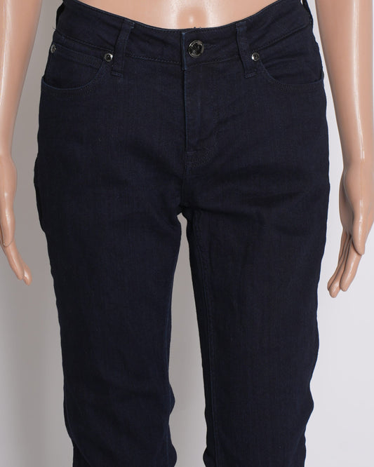 Burberry Women's Slim Fit Pants in Navy Blue