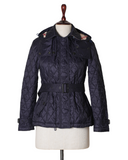 New Burberry Black Quilted Trench