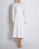 Burberry white long shirt dress