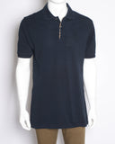 Burberry Men's Classic Polo T-Shirt in Navy Blue