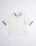 Gucci Kids Polo In White Boys