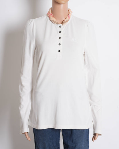 Burberry Full Sleeve Checkered Collar T-shirt
