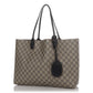 Gucci Large Black GG Supreme Monogram Reversible Tote