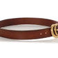 Gucci Brown Calfksin Wide GG Belt