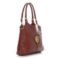 Gucci Chestnut Interlocking G Logo Reins Shoulder Bag