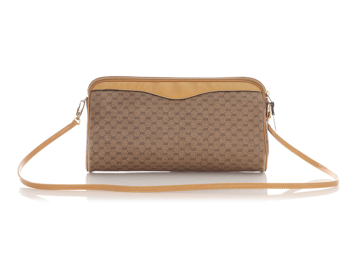 Gucci   Micro GG Canvas Shoulder Bag