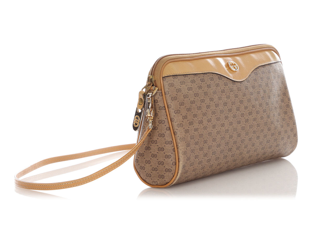 Gucci   Micro GG Canvas Shoulder Bag