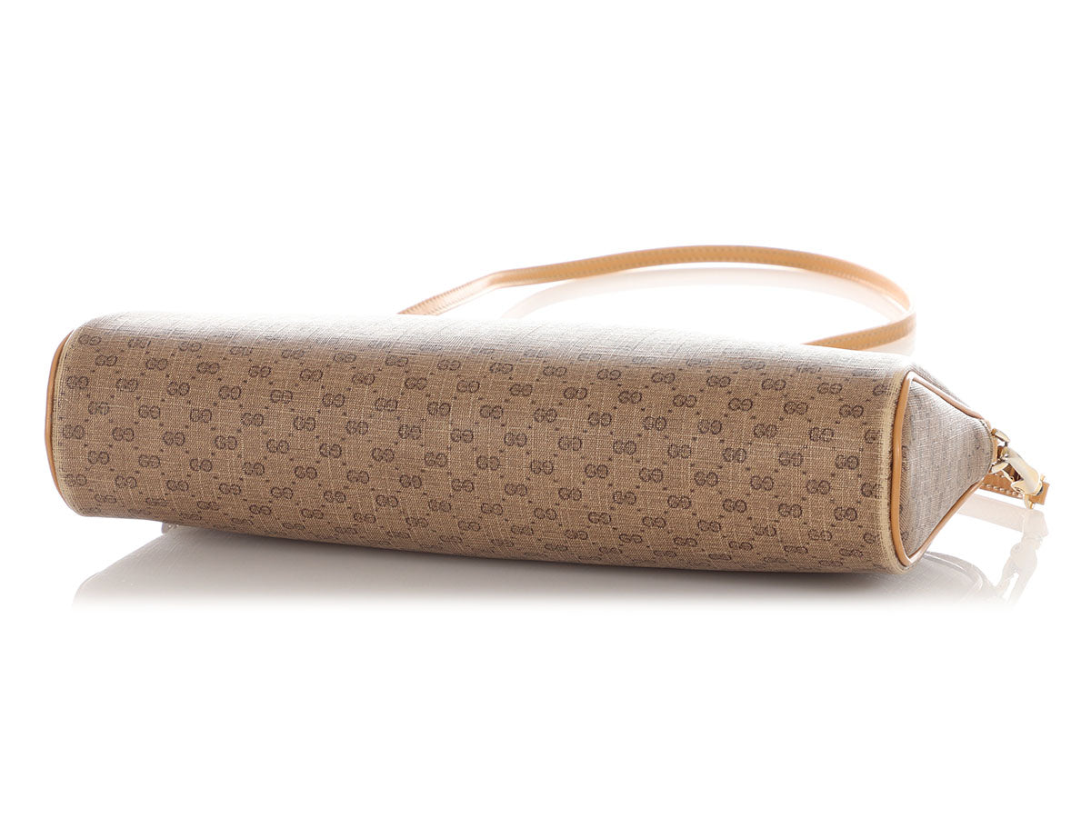 Gucci   Micro GG Canvas Shoulder Bag