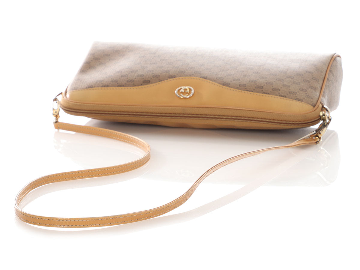 Gucci   Micro GG Canvas Shoulder Bag