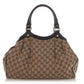 Gucci Brown GG Canvas Sukey Tote