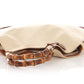 Gucci Beige Canvas Bamboo Handle Bag