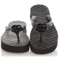 Gucci Black GG Rubber Thong Sandals