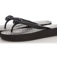 Gucci Black GG Rubber Thong Sandals