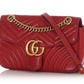 Gucci Small Red Marmont Shoulder Bag