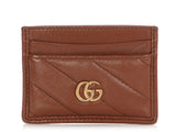 Gucci Brown Matelass? GG Marmont Card Case