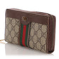 Gucci GG Supreme Web Ophidia Zip Around Wallet