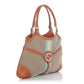 Gucci Beige and Tan Web Canvas Reins Bag