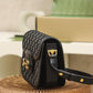 GG 602204 shoulder bag bag Leather black