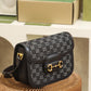 GG 602204 shoulder bag bag Leather black