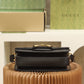GG 602204 shoulder bag bag Leather black