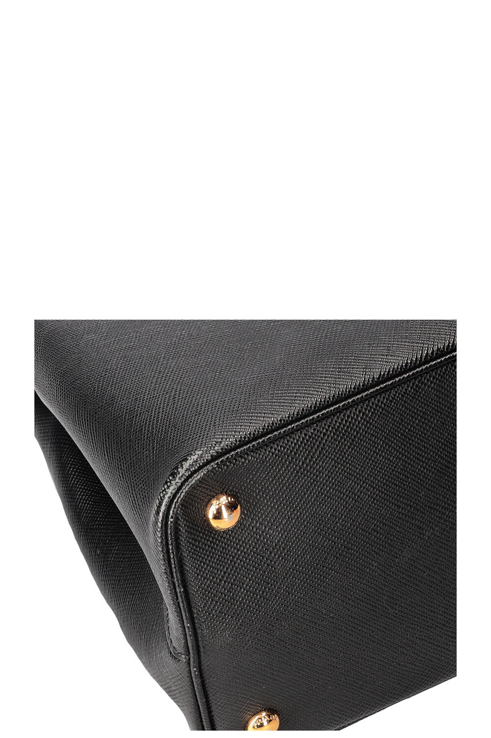 PRADA Medium Double Tote Bag Black