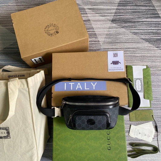 GG Supreme belt bag black 682933