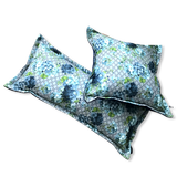 GG Logo Blooms Hydrangea Silk Scarf Lumbar Pillow
