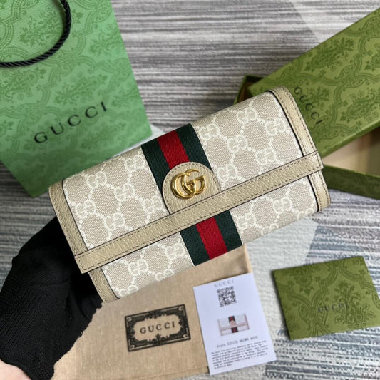 GG long wallet canvas