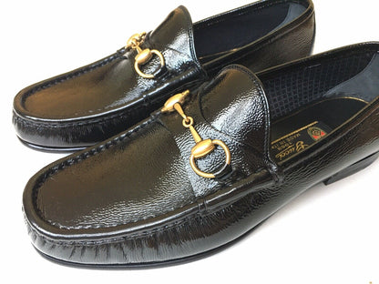 GUCCI 1953 HORSEBIT PATENT LEATHER LOAFERS