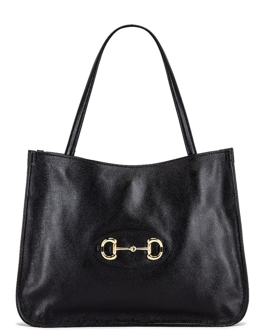 GUCCI 1955 MEDIUM HORSEBIT LEATHER TOTE BAG
