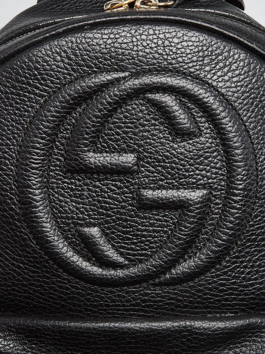 GUCCI PEBBLED CALFSKIN SOHO CHAIN BACKPACK