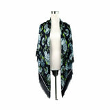 GUCCI BLOOM PRINT SILK MODAL SCARF SHAWL
