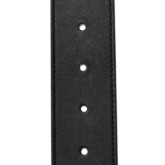 GUCCI GG CALFSKIN LEATHER CRYSTAL 40MM BELT