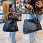 GUCCI GRAINED LEATHER LARGE SOHO CHAIN BAG