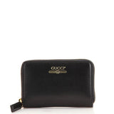 GUCCI CALFSKIN LOGO ZIP AROUND WALLET