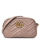 GUCCI GG MARMONT MATELASSE CALFSKIN SMALL CHAIN SHOULDER BAG