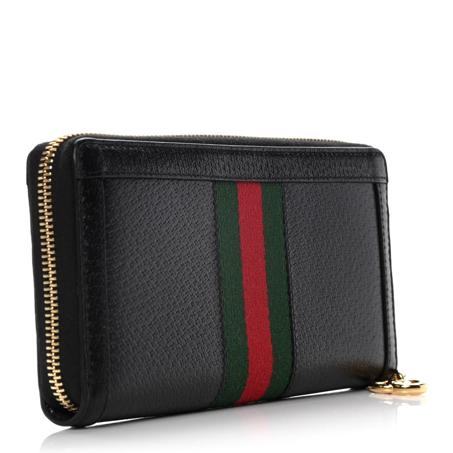 GCI CALFSKIN LEATHER OPHIDIA WEB ZIP AROUND WALLET