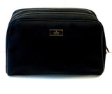 GUCCI CANVAS LEATHER TRIM COSMETIC BAG