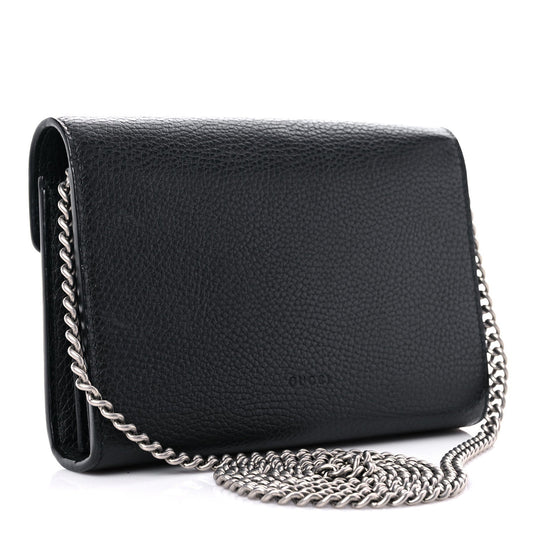GUCCI DIONYSUS LEATHER MINI CHAIN BAG