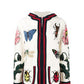 GUCCI EMBROIDERED OVERSIZED HOODED CARDIGAN