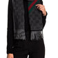 GUCCI WOOL BLEND SIGNATURE WEB SCARF
