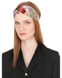 GUCCI FLORAL GG LOGO PRINT HEADBAND